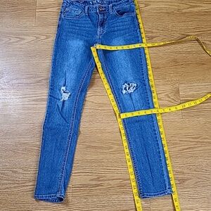 VIGOSS 14x25.5 GIRLS PRE-OWNED PRE-SHRUNK STRECH ADJUSTABLE DENIM FADED KID JEAN